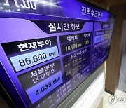 '냉동고 한파'에 전력수요 올겨울 최대치 기록