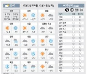 [날씨이야기] 12월23일 토요일, 12월24일 일요일