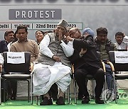 INDIA OPPOSITION LAWMAKERS SUSPENSION PROTEST