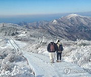 설산으로 변신한 지리산