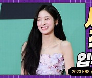 HK직캠｜오마이걸 아린, '예쁘게 미소짓는 모습에 심쿵' (2023 KBS 연예대상 레드카펫)