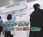 [연합뉴스TV 스페셜] 청년백수 126만명…일자리 '미스매치' 해법은?