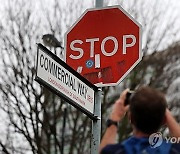 BRITAIN BANKSY STOP SIGN ARREST