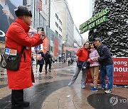 한국의 눈 내리는 크리스마스