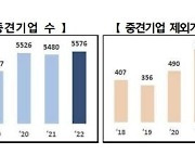 지난해 중견기업 최고 성장…매출13%·투자27%↑