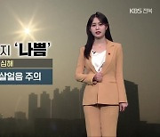 [날씨] 전북 내일도 초미세먼지 ‘나쁨’…주말까지 공기 탁해