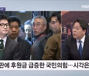 국민의힘 후원금 일평균 5배 '급증'…한동훈 효과? [뉴스와이드]