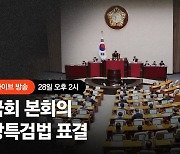 거야 '쌍특검법' 강행 처리…與 "총선용 악법" 표결 불참