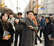 김동근 의정부시장, 장암초 이어 회룡초 어린이보호구역 현장점검