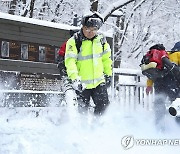 망우역사문화공원 제설작업