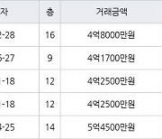 용인 보라동 민속마을현대모닝사이드 140㎡ 4억8000만원에 거래