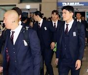 인천공항 통해 출국하는 김민재