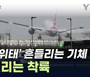 강풍에 '휘청'...영국 공항서 여객기들 '아찔한 착륙' [지금이뉴스]