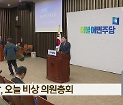 민주당, 오늘 비상 의원총회