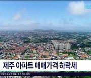 제주 아파트 매매가격  하락세