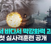 [영상] 전방에서 쾅! 바다에서도 쾅!…육·해군 새해 첫 실사격훈련