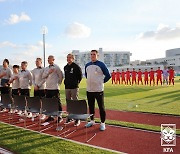 이라크와 평가전 갖는 대한민국 축구 대표팀