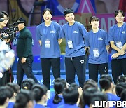 [JB포토] WKBL 걸즈 페스티벌, 양인영-진안 '아이들 보고 웃음 가득'