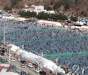 화천산천어축제 개막 첫날 인파