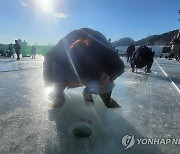 '산천어와 밀당'