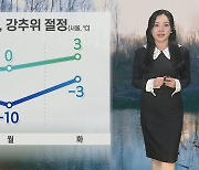 [날씨] 전국 곳곳 한파 주의보…중부 종일 영하권 추위