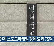 인제 스포츠마케팅 경제 효과 75억 원