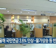 올해 국민연금 3.6% 인상…물가상승 등 반영