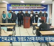 “전북교육청, ‘청렴도 2년째 최하위’ 해명해야”