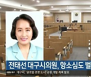 전태선 대구시의원, 항소심도 벌금 4백만 원