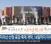 지리산 산청 곶감 축제 개막, 14일까지 이어져