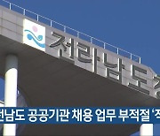 전남도 공공기관 채용 업무 부적절 ‘적발’