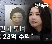 검찰, "김건희 모녀 도이치로 23억 수익"