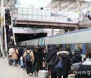 코레일 설 승차권 예매율 52.9%…귀성객 2월9일 '최다'