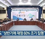 제주도 “상반기에 재정 60% 조기 집행”