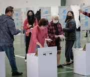 [포토] 대만 총통 선거일에 투표하는 시민들