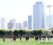 [포토] 대한민국 축구대표팀 '우승 향해 달린다'