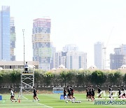 [포토] 대한민국 축구대표팀 '레바논전부터 전력 다한다'