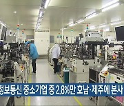 정보통신 중소기업 중 2.8%만 호남·제주에 본사 둬