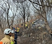 부산 서구 천마산 불…40여분만 초진