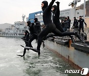 해군 심해잠수사 혹한기 훈련