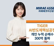 미래에셋자산운용 “‘TIGER AI반도체핵심공정 ETF’ 개인 누적 순매수 300억원 돌파”