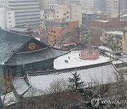 전국 흐리고 곳곳 눈·비…낮 최고 4∼11도