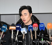 [Ms포토] 김하성 '새 시즌 각오를 다지며'