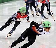 쇼트트랙 주재희, 남자 1500m 우승…강원2024 한국 첫 금메달