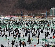 화천산천어축제 주말 절정