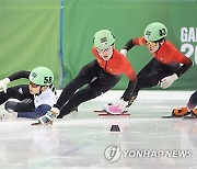 중국 '나쁜 손' 반칙에 넘어졌다…쇼트트랙 주재희, 남자 1000m 최종 4위(종합)