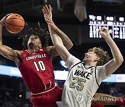 APTOPIX Louisville Wake Forest Basketball