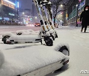 '대설주의보' 천안, 8㎝ 이상 많은 눈