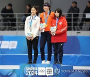 '스피드스케이팅' 정희단, 500m 은메달