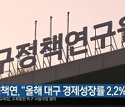 대구정책연, “올해 대구 경제성장률 2.2%”